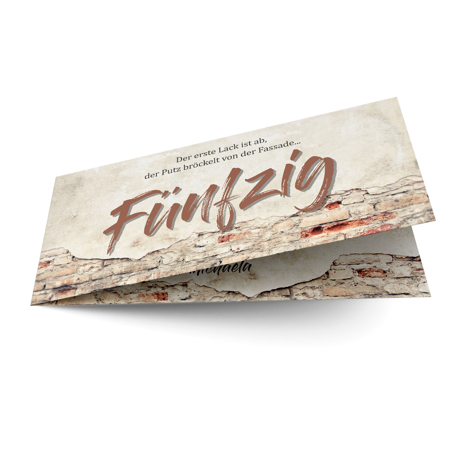 Einladungskarte zum 50 Geburtstag Rustikal, selbst online gestalten