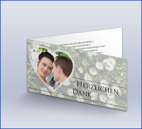 Hochzeitsdanksagung  'Gänseblümchen'