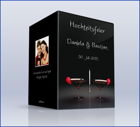 Menükarte Hochzeit 'Hochzeitswein'