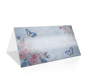 Tischkarte zum Geburtstag Schmetterling