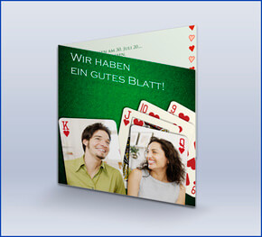 Einladungskarte 'Casino'