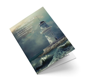 Trauer Danksagung Leuchtturm