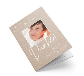 Danksagung Konfirmation Kraftpapier