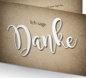Danksagung zum 60 Geburtstag Vintage
