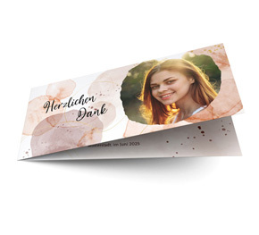 Danksagungskarte Konfirmation Aquarell