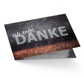 Danksagungskarte zum Geburtstag Jahreszahl
