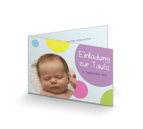 Einladung Taufkarte Baby Modern