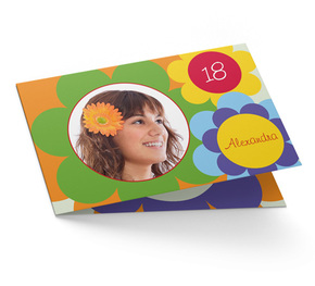 Einladung Geburtstag Flowerpower