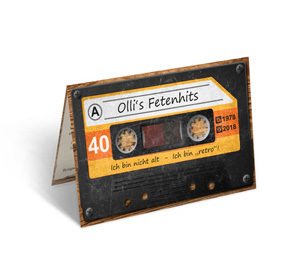 Einladung Geburtstag Kassette