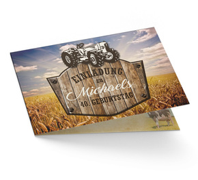 Einladung Geburtstag Landwirt