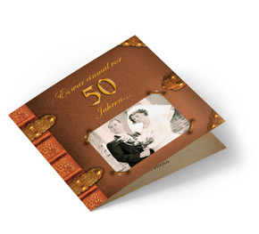 Einladung Goldene Hochzeit  Altes Buch