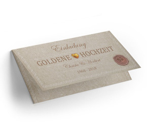 Einladung Goldene Hochzeit Zertifikat