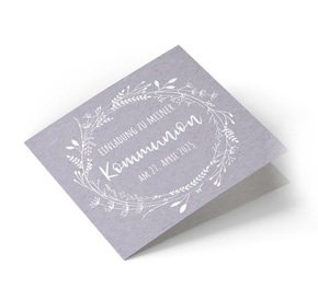 Einladung Kommunion Blumenkranz