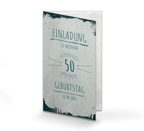 Einladung zum 50 Geburtstag Funky-Fifty