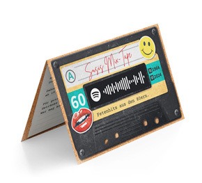 Einladung zum 60. Geburtstag mit Spotify-Code
