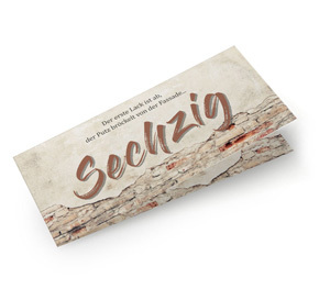 Einladung zum 60. Geburtstag Rustikal