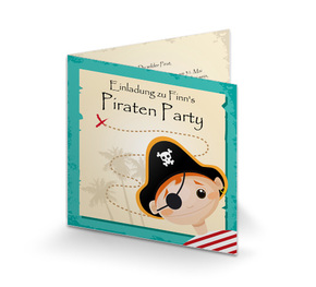 Einladung zum Kindergeburtstag Pirat