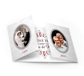 Einladung zur Diamantenen Hochzeit Klassisch
