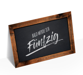 Einladungskarte zum 50 Geburtstag Chalkboard