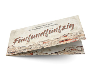 Einladungskarte zum Geburtstag Rustikal