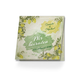 Einladungskarte Hochzeit Lemon Love