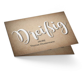 Einladung zum 30. Geburtstag Vintage