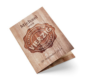 Einladung zum 40. Geburtstag Brandsiegel