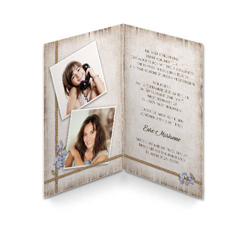 Einladungskarte Zum 50 Geburtstag Holz