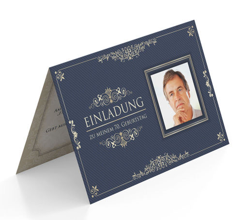 Einladungskarte zum Geburtstag Altenglisch