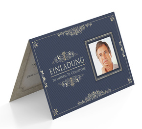 Einladungskarte zum Geburtstag Altenglisch