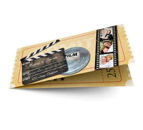 Danksagungskarte zur Silberhochzeit Cinema