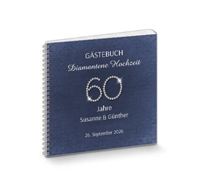 Gästebuch Diamantene Hochzeit Vintage