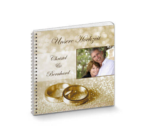 Gästebuch Hochzeit 'Klassisch Gold'