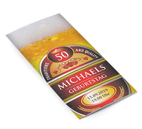 Geburtstagseinladung Bier