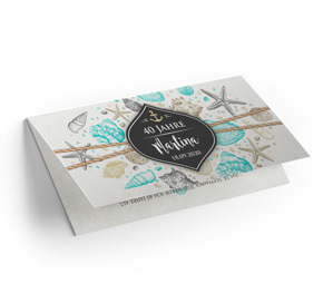 Geburtstagseinladungskarte Maritim