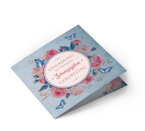 Geburtstagseinladungskarte Schmetterling