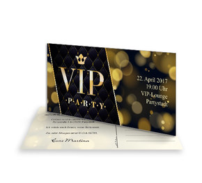 Geburtstagseinladungskarte VIP-Party