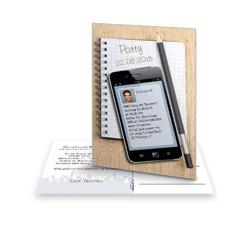 Geburtstagskarte Notizbuch, trendige Einzelkarte selbst online gestalten