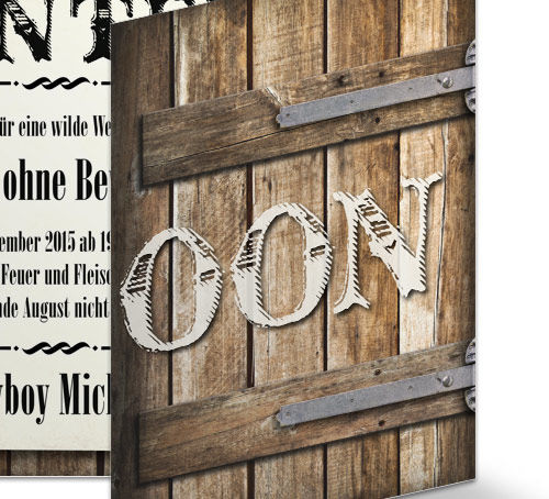 Geburtstagseinladungen im Western Stil