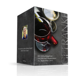 Hochzeit Getränkekarte Rotwein