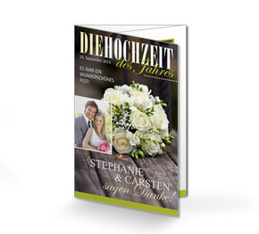 Hochzeit Danksagungskarte Hochzeitsmagazin Groß