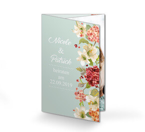 Hochzeitseinladung Vintage Floral