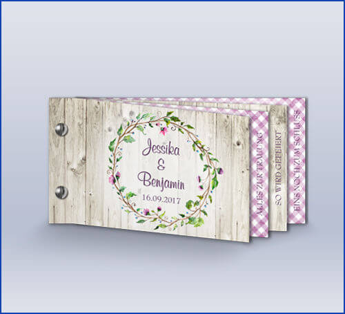 Hochzeitseinladung Booklet daskartendruckhaus de Hochzeitseinladung Booklet daskartendruckhaus de