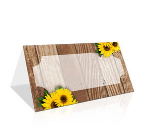 Hochzeitstischkarte Sonnenblume