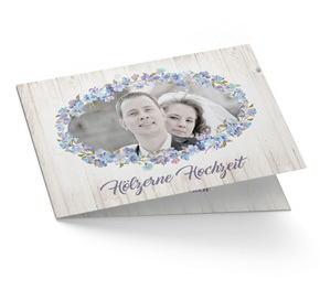 Hölzerne Hochzeit Einladung
