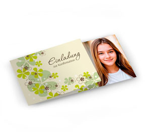 Einladung Konfirmation Blütenregen