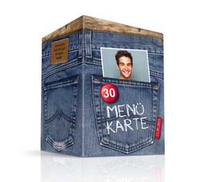 Menükarte Geburtstag Jeans