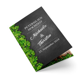 Petersilienhochzeit Einladung