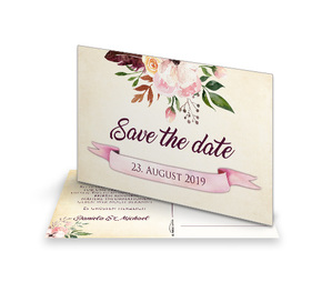 Save The Date Karte Boho