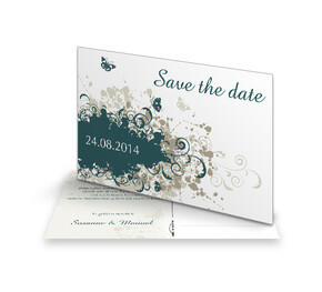 Save The Date Karte Vintage Herbst